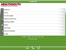 Tablet Screenshot of healthsouthmemphis.com